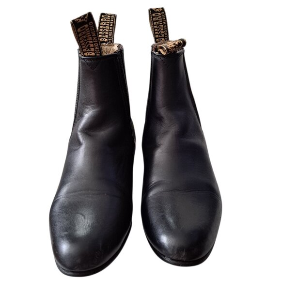 Besserro Men's Black Leather Classic Chelsea Boots Botin Size 25 - Picture 3 of 9